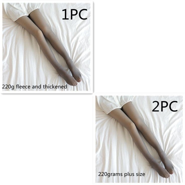 image-Fake Translucent Plus Size Leggings Fleece Lined Tights Fall And Winter Warm Fleece Pantyhose Women Fleece Lined Pantyhose Thermal Winter Tights