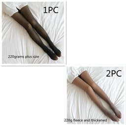 image-Fake Translucent Plus Size Leggings Fleece Lined Tights Fall And Winter Warm Fleece Pantyhose Women Fleece Lined Pantyhose Thermal Winter Tights