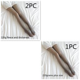 image-Fake Translucent Plus Size Leggings Fleece Lined Tights Fall And Winter Warm Fleece Pantyhose Women Fleece Lined Pantyhose Thermal Winter Tights