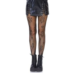 image-Five-pointed Star High Elastic European And American Fishnet Stockings