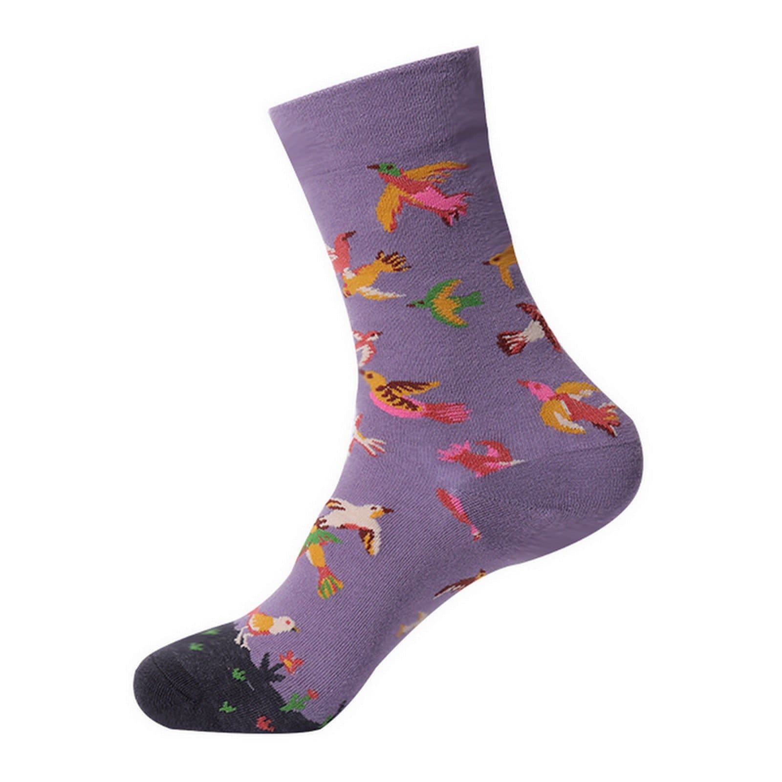 image-Renaissance Men And Women Mid-calf Spring And Autumn Cotton Sock