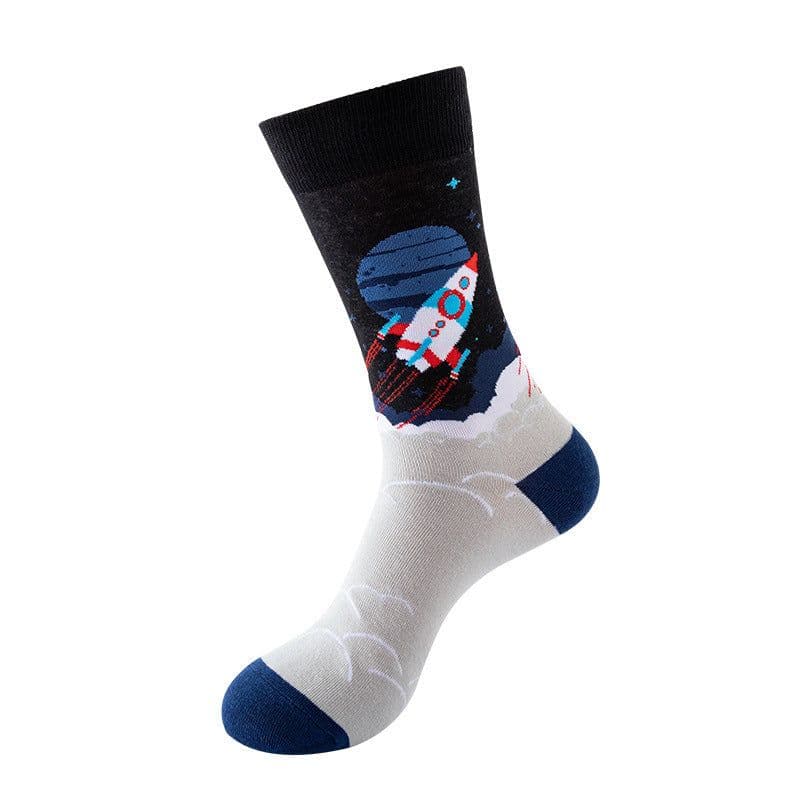 image-Mid-tube Star Animal Tide Socks