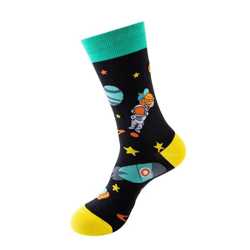 image-Mid-tube Star Animal Tide Socks