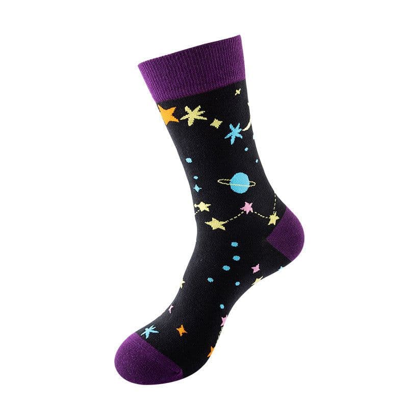 image-Mid-tube Star Animal Tide Socks