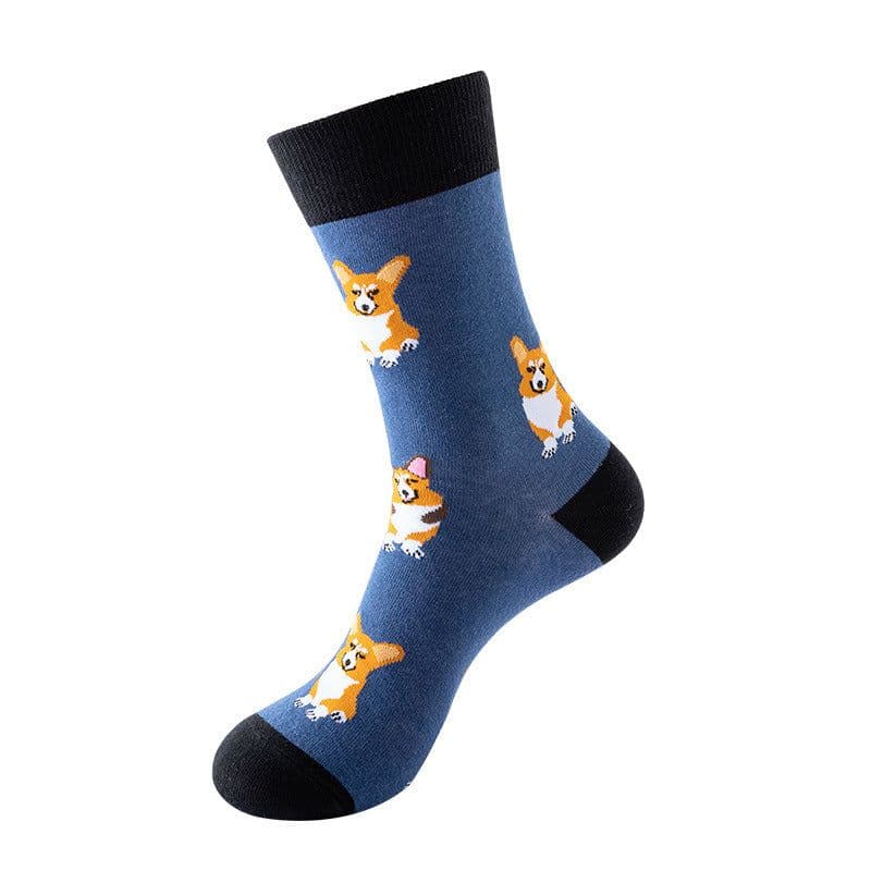 image-Mid-tube Star Animal Tide Socks