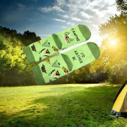 image-English Alphabet Socks Outdoor Camping Sports
