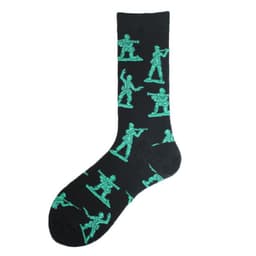 image-Men's Mid-calf Cotton Socks Jacquard Couple Sex Socks
