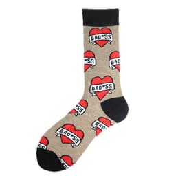 image-Men's Mid-calf Cotton Socks Jacquard Couple Sex Socks