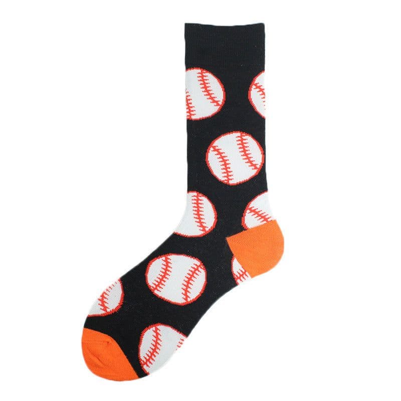 image-Men's Mid-calf Cotton Socks Jacquard Couple Sex Socks