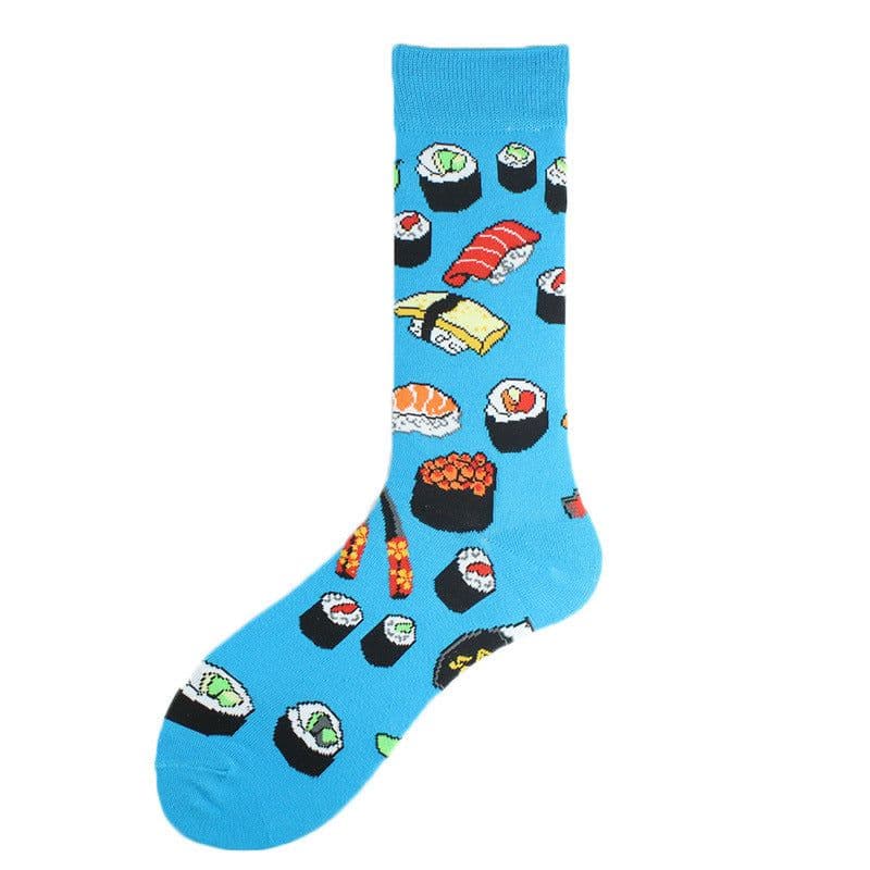 image-Men's Mid-calf Cotton Socks Jacquard Couple Sex Socks