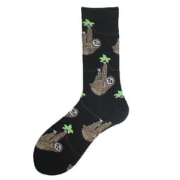 image-Men's Mid-calf Cotton Socks Jacquard Couple Sex Socks