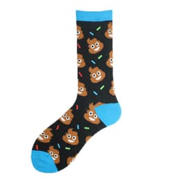 image-Men's Mid-calf Cotton Socks Jacquard Couple Sex Socks