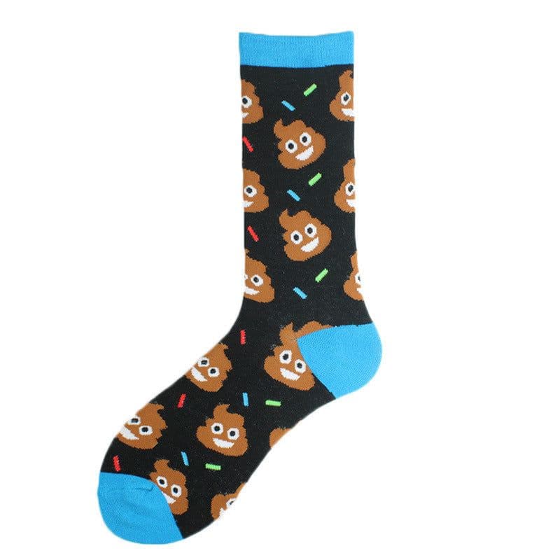 image-Men's Mid-calf Cotton Socks Jacquard Couple Sex Socks