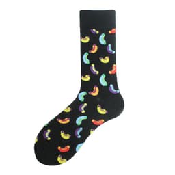 image-Men's Mid-calf Cotton Socks Jacquard Couple Sex Socks