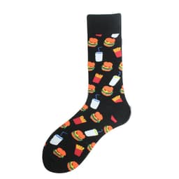 image-Men's Mid-calf Cotton Socks Jacquard Couple Sex Socks