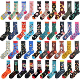 image-Men's Mid-calf Cotton Socks Jacquard Couple Sex Socks