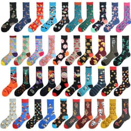 image-Men's Mid-calf Cotton Socks Jacquard Couple Sex Socks