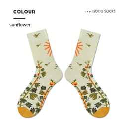 image-Women's Retro Spring And Autumn Cotton Sock