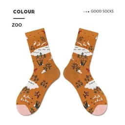 image-Women's Retro Spring And Autumn Cotton Sock