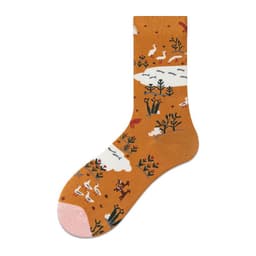 image-Women's Retro Spring And Autumn Cotton Sock
