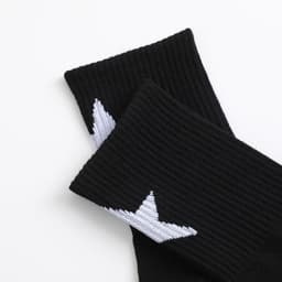 image-Black And White Five-pointed Star Tube Socks Breathable Sports Socks
