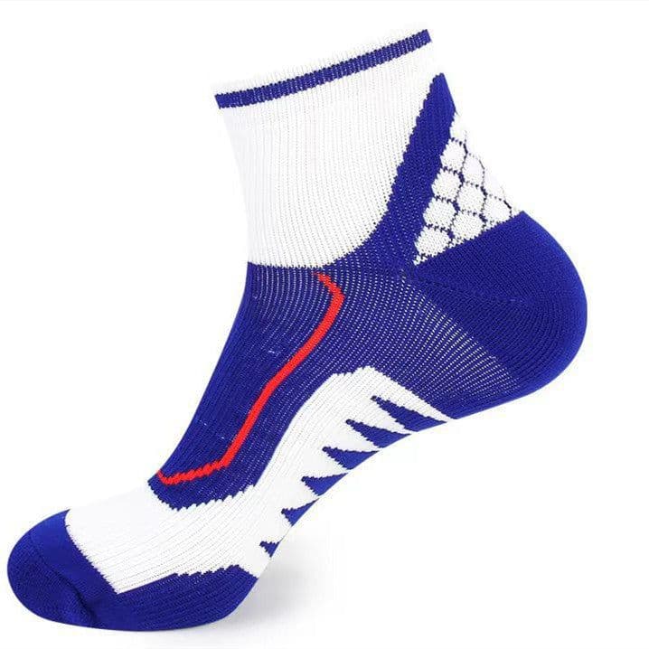 image-Men's Comfort Ear Lift Colorblock Socks