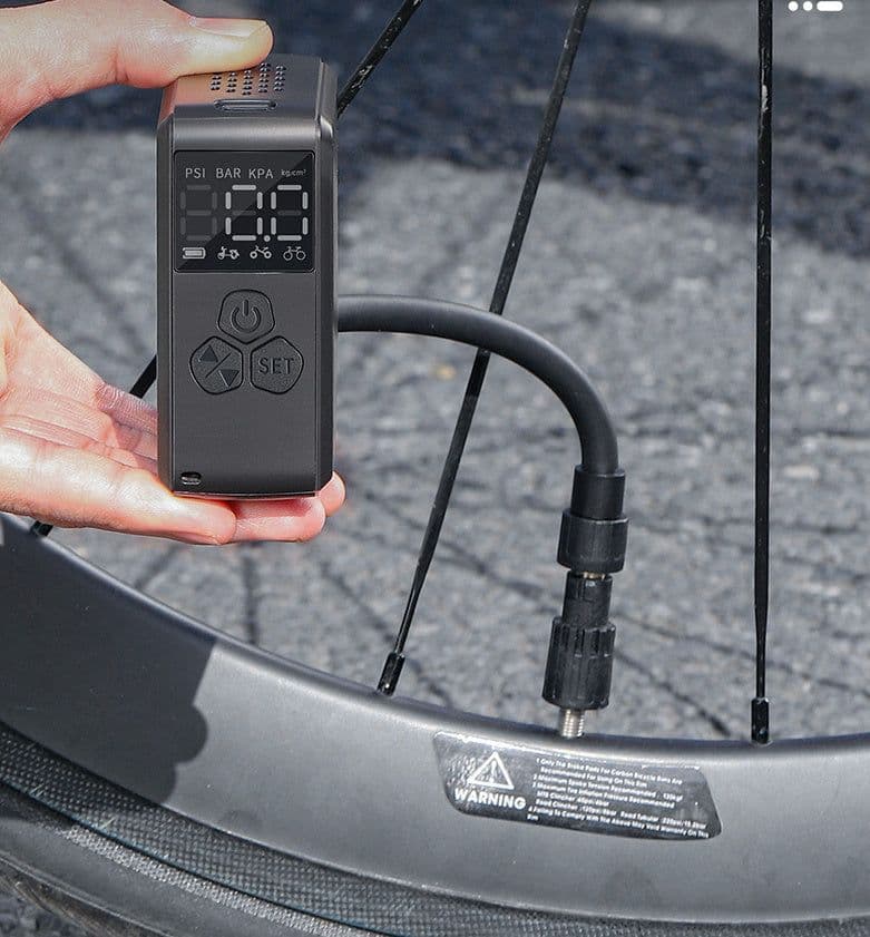 image-Mini Electric Tire Portable High Pressure American French Valve Road Mountain Bike Riding Air