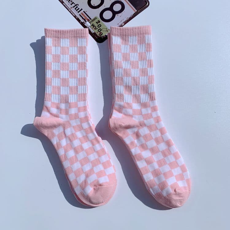 image-Socks Chessboard Socks Trendy Street European And American