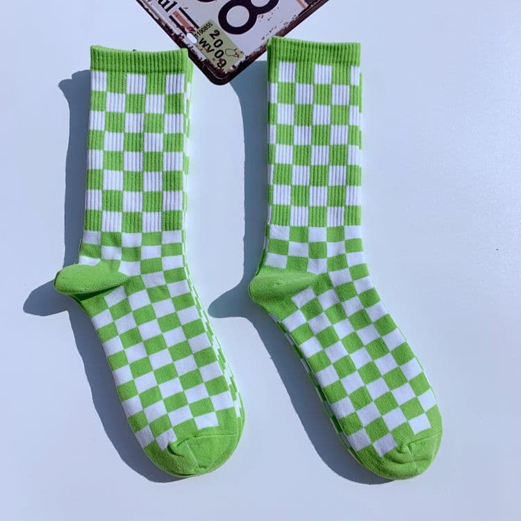 image-Socks Chessboard Socks Trendy Street European And American