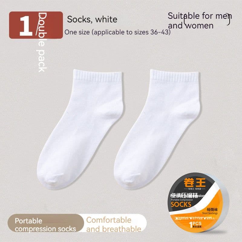 image-Disposable Socks Roll King Mid-calf Men's Travel Socks Sports And Leisure