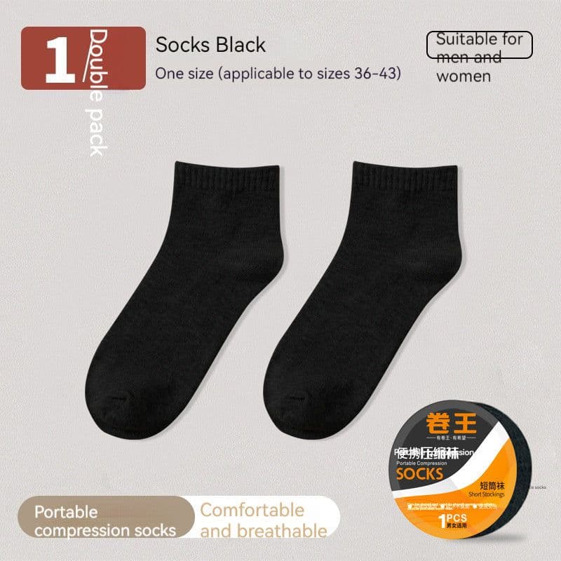image-Disposable Socks Roll King Mid-calf Men's Travel Socks Sports And Leisure