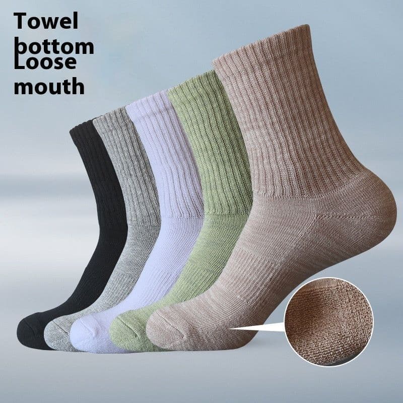 image-Cotton Thickened Socks Loose Towel Athletic Socks