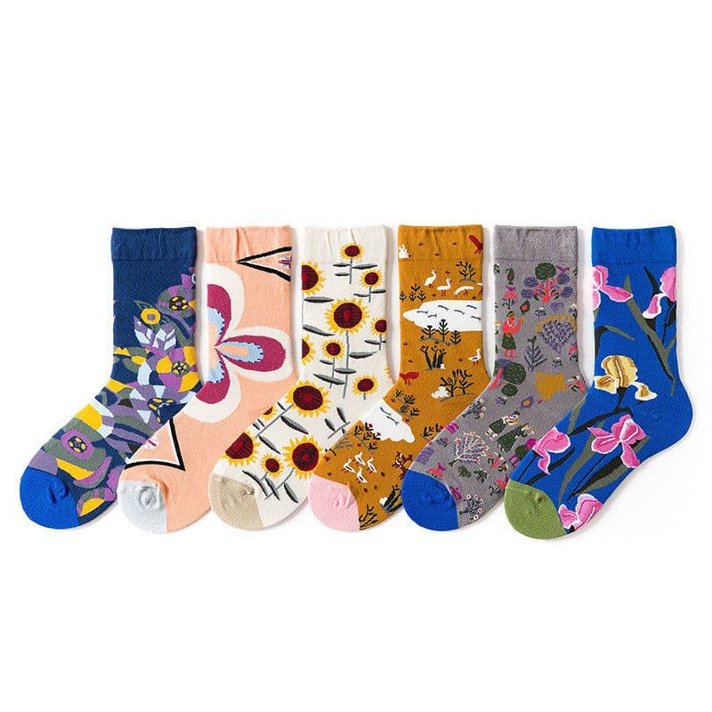 image-Creative Design Men's Middle Tube Socks Skateboard Street Couple Basketball Jk Socks