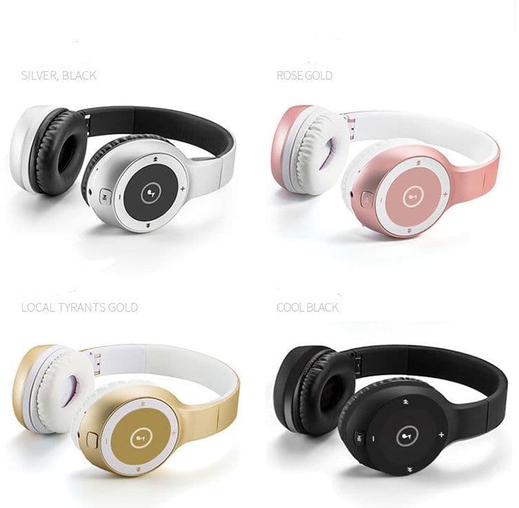image-T8 Stereo Headset Bluetooth Headset HIFI Sports MP3 Card Wireless Phone Headset 4.0 Headphones
