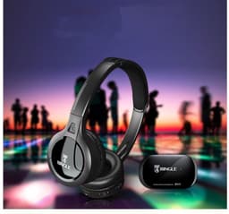 image-Bingle B616 Wireless Headset Computer Television Elderly People Watch FM Radio Television Headphones