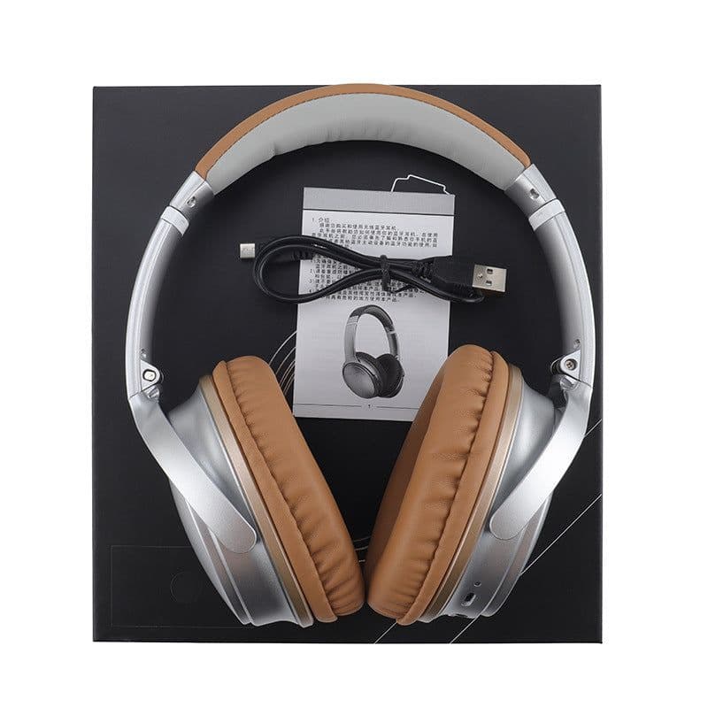image-Wireless noise reduction foldable headphones