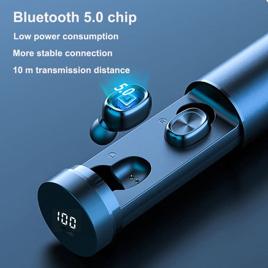 image-Bluetooth Earphone 5.0 Wireless 8D HIFI Sport MIC Earbuds Gaming Music Headset