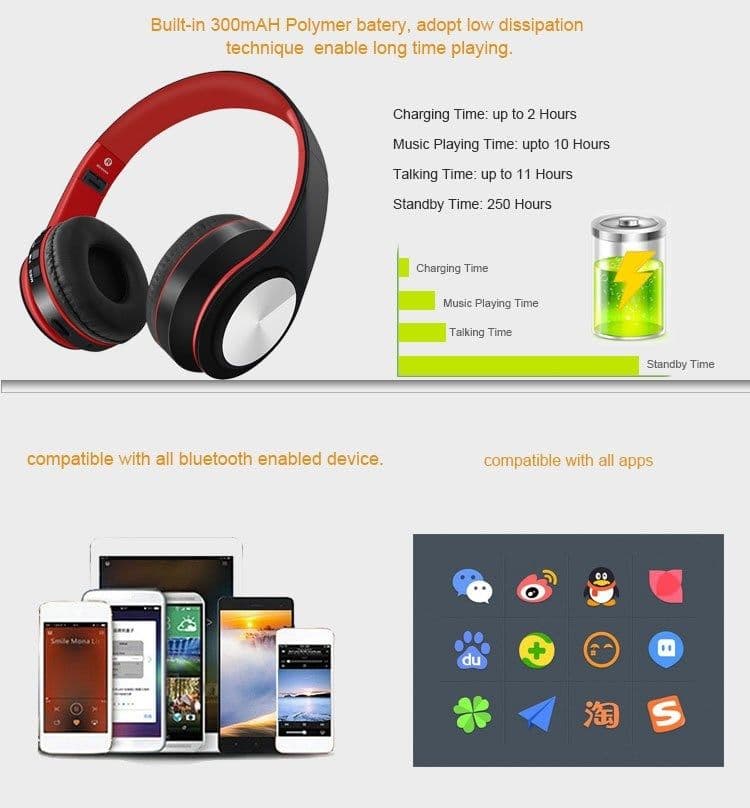 image-Compatible with Apple , Trending amazon wireless headset bluetooth headphones
