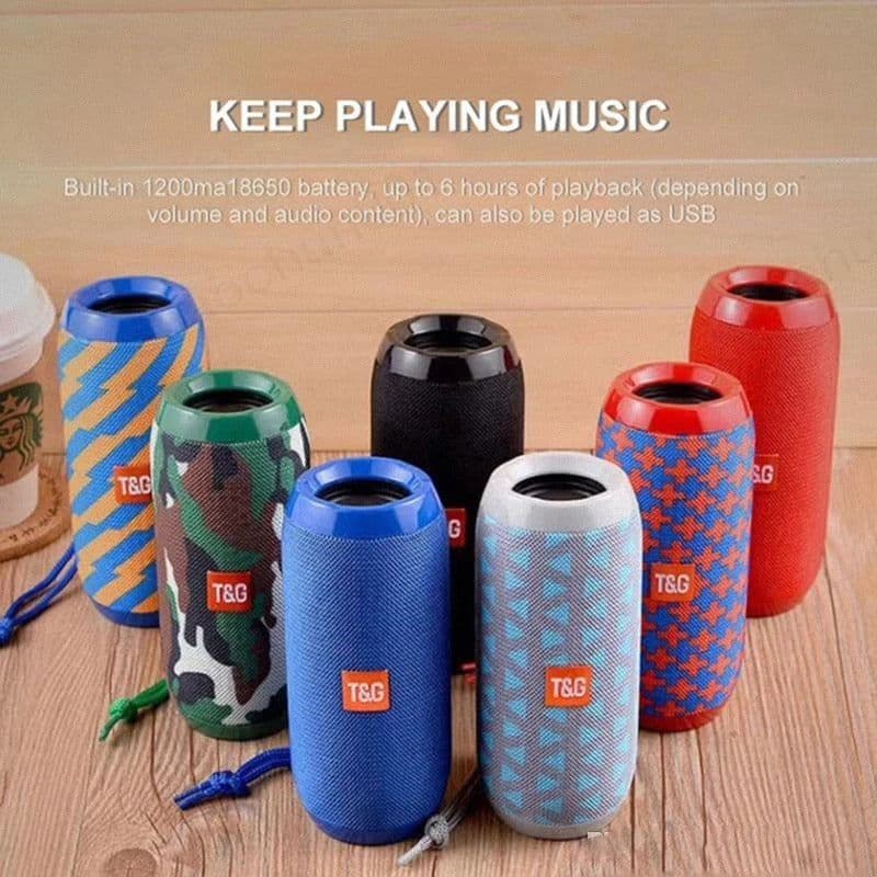 image-Wireless Bluetooth Speaker 10W Waterproof Column Subwoofer Portable Soundbar