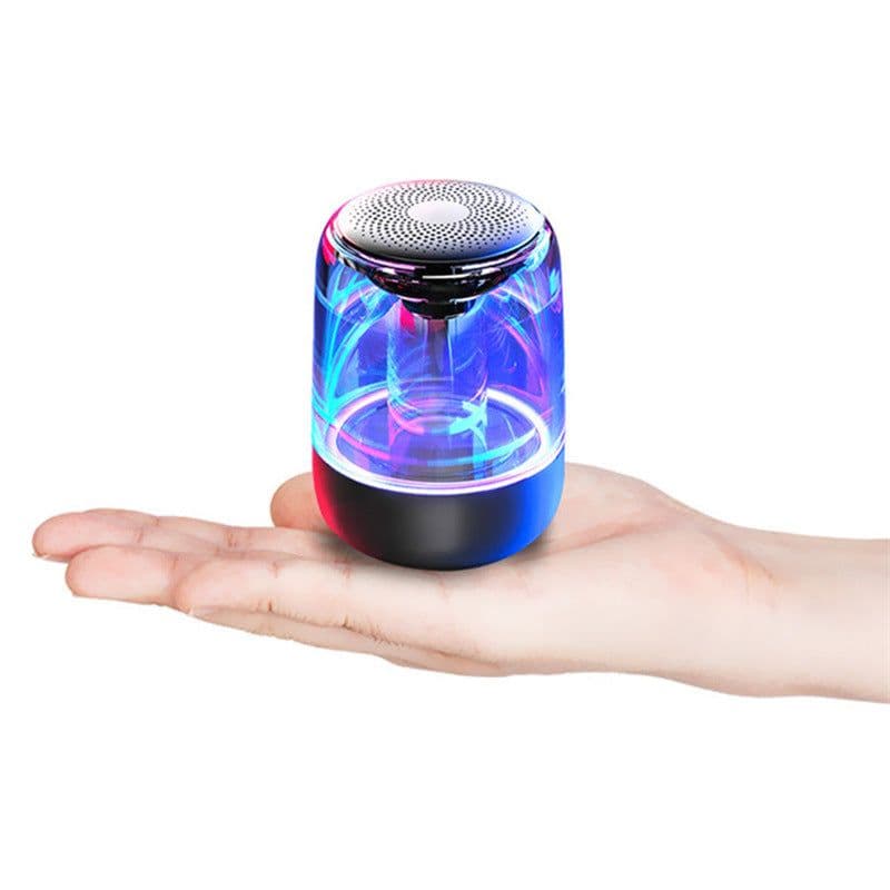 image-Portable Speakers Bluetooth Column Wireless Bluetooth Speaker Powerful Bass Radio with Variable Color LED Light