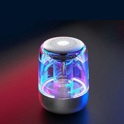 image-Portable Speakers Bluetooth Column Wireless Bluetooth Speaker Powerful Bass Radio with Variable Color LED Light