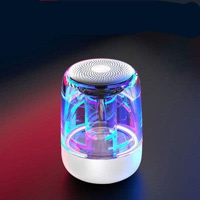 image-Portable Speakers Bluetooth Column Wireless Bluetooth Speaker Powerful Bass Radio with Variable Color LED Light