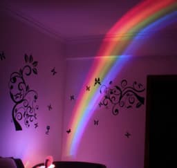 image-Novelty LED Romantic Sky Rainbow Colorful Projection Night Light