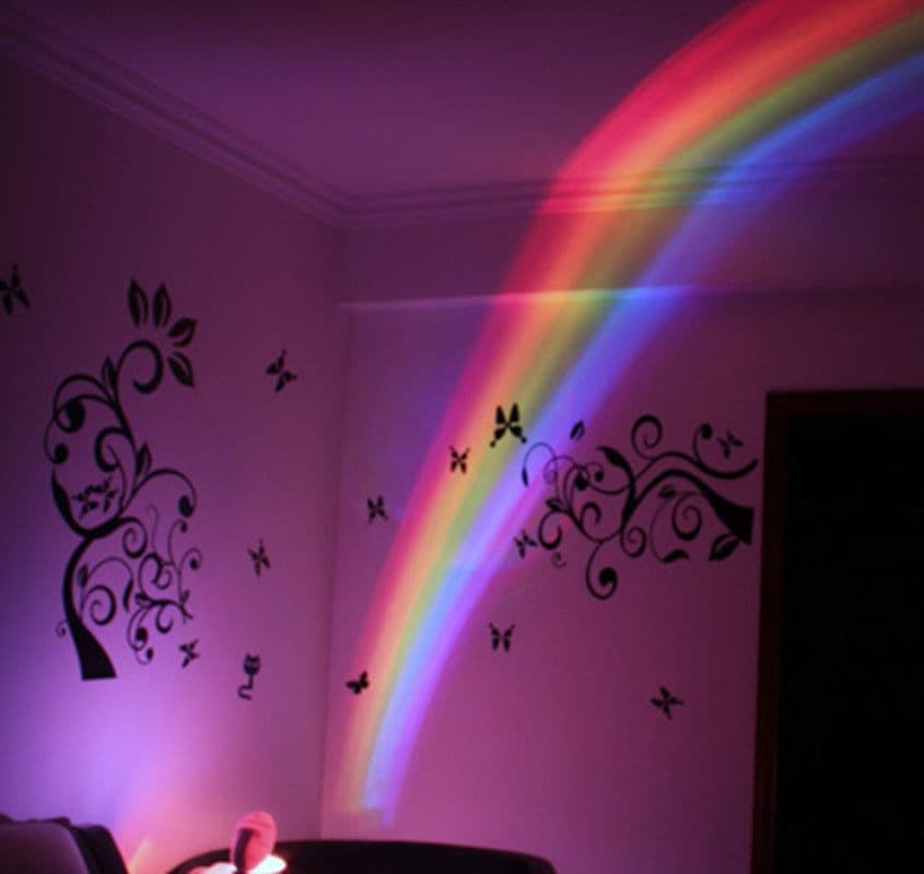 image-Novelty LED Romantic Sky Rainbow Colorful Projection Night Light