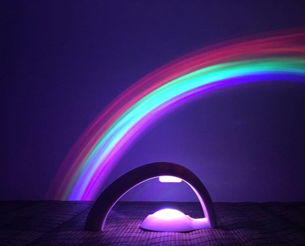 image-Novelty LED Romantic Sky Rainbow Colorful Projection Night Light