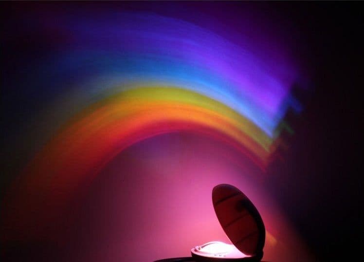image-Novelty LED Romantic Sky Rainbow Colorful Projection Night Light