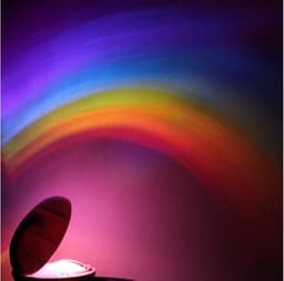 image-Novelty LED Romantic Sky Rainbow Colorful Projection Night Light