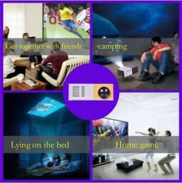 image-Portable Projector 3D Hd Led Home Theater Cinema HDMI-compatible Usb Audio Projector Yg300 Mini Projector