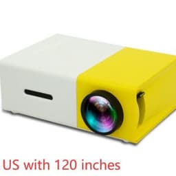 image-Portable Projector 3D Hd Led Home Theater Cinema HDMI-compatible Usb Audio Projector Yg300 Mini Projector
