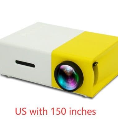 image-Portable Projector 3D Hd Led Home Theater Cinema HDMI-compatible Usb Audio Projector Yg300 Mini Projector